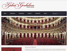 Tablet Screenshot of galinagorchakova.com